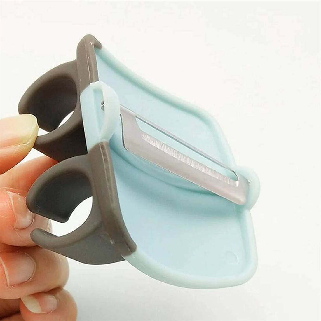 Hand Palm Peeler with Rubber Grip for Fruits & Vegetables