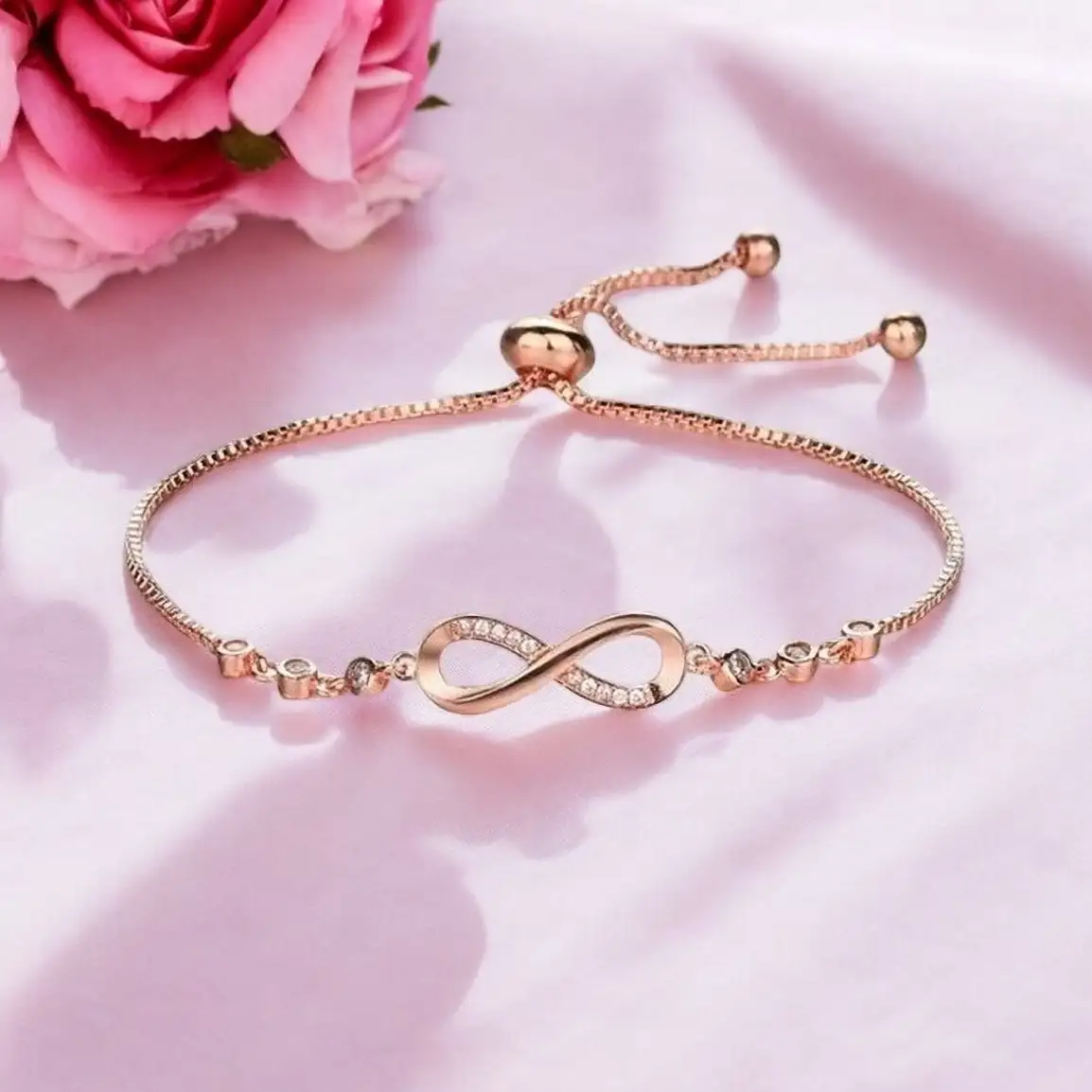 Nilu's Collection Copper Silver Charm Bracelet