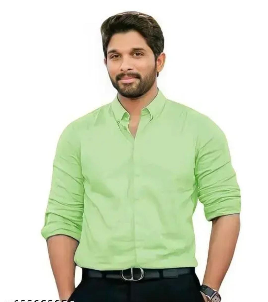 Men Regular Fit Solid Spread Collar Formal Shirt