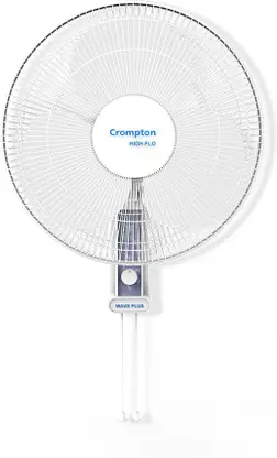 Crompton High Flo Wave Plus 400 mm 3 Blade Wall Fan  (Silent Operation | KD White | Pack of 1)