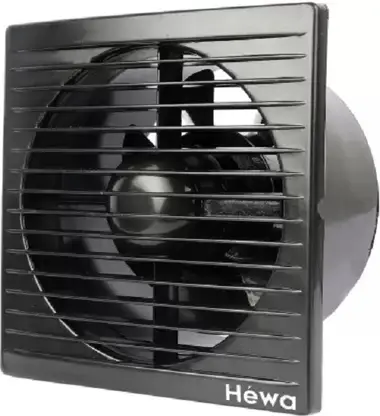 Hewa Onyx 6 inch Ventilation fan exhaust fan pure copper motor 150 mm Exhaust Fan  (Black)