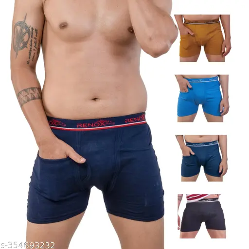 Renox Pocket trunk 100% Cotton Pack of 5