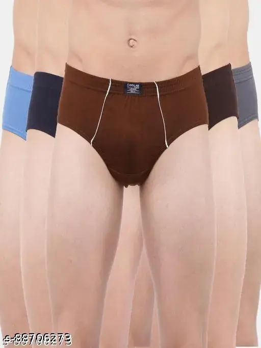 Dollar Lehar Super Combed Cotton Mens Pack Of 5 Brief