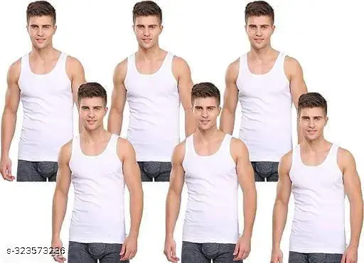 Men's Super Combed Cotton Vest Pack of 3