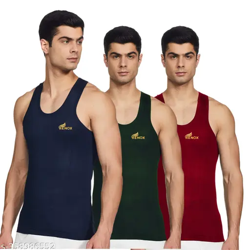 Renox Colour Vest Pack of 3