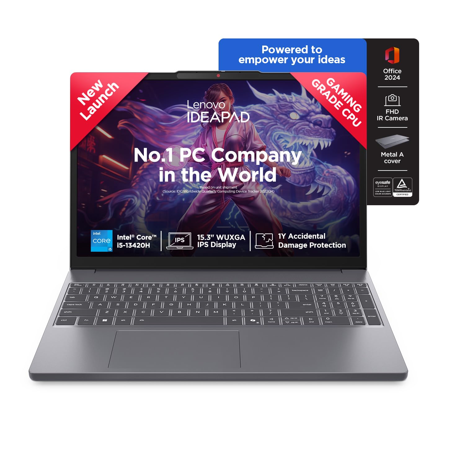 Lenovo IdeaPad Slim 3 13th Gen Intel Core i5-13420H 15.3"(38.8cm) WUXGA IPS Laptop