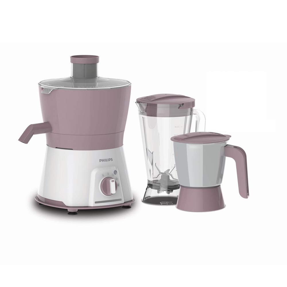 Philips HL7578/00 600W Turbo Juicer Mixer Grinder with 3 Jars - Nuti Juicer Jar, Blender and Multi Purpose jar