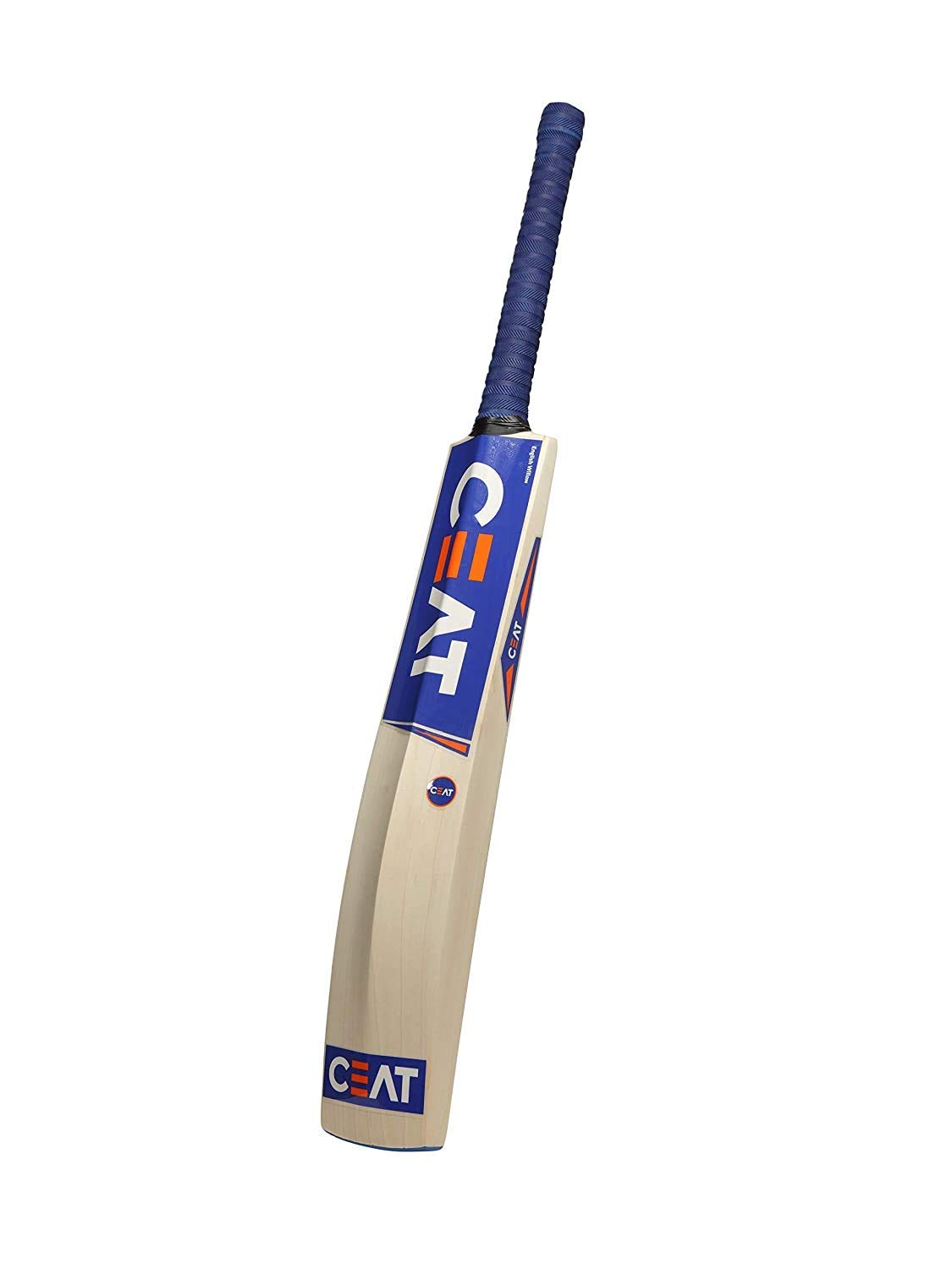 Ske Solid Popular Willow Cricket Bat for All Tennis Balls (Natural, Full Size), Wood, Multicolour (Only Cricket Bat)