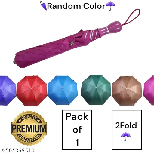 Pack of 1 unisex umbrellas , 2-fold silver-coated umbrellas. Perfect for everydays use and easily portable.