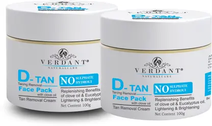 Verdant Natural Care D Tan Face Pack |Tan removal Cream| De-Tan Face Pack 